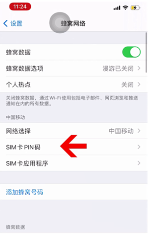 麦盖提苹果14维修网分享如何给iPhone14的SIM卡设置密码 